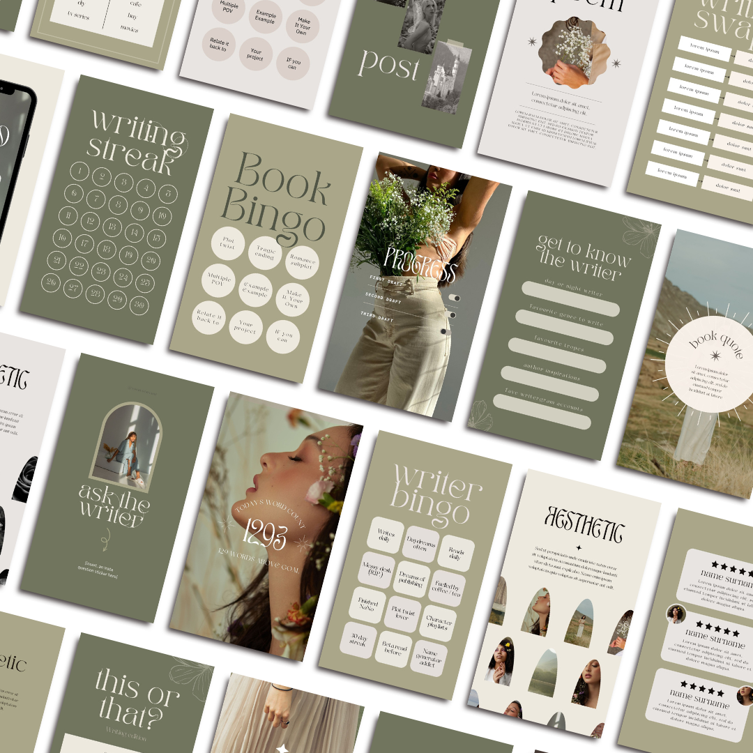 Instagram Bundle For Writers (Green)