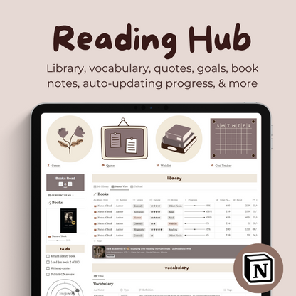 Notion Reading Hub
